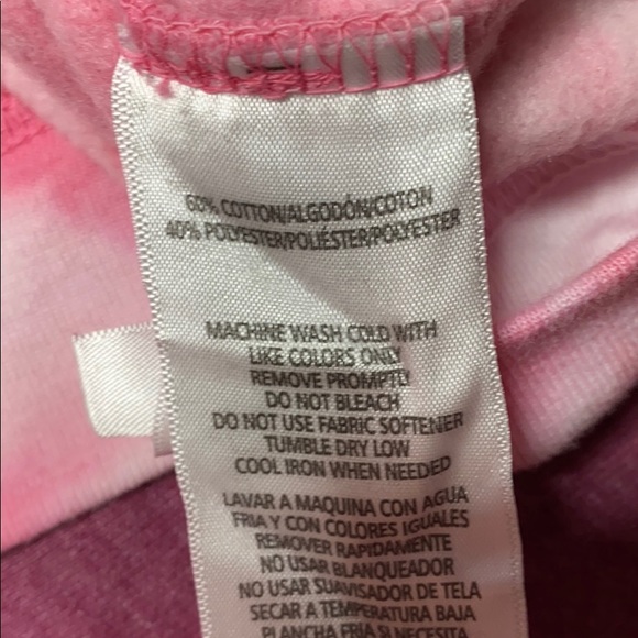 Calvin Klein Pink Tie Dye Hoodie Size L - Picture 7 of 8